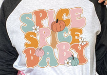 Spice Spice Baby Pumpkin Fall Full Premium Color Adult Screen Print Tee