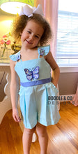 Zuccini Kids Applique Butterfly Overalls