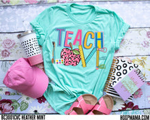 Back to School Teacher Screen Print Graphic Tee Shirts