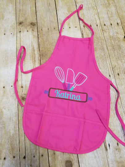 Girl Personalized Chef Baker Kid Apron