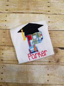 Kindergarten Boy Alphabet Personalized Graduation shirt