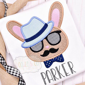 Personalized Easter Bunny Boy Shirt, Applique Easter Shirt boy, toddler boy Easter clothes, Cool Dude Easter outfit, Boy Easter Shirt