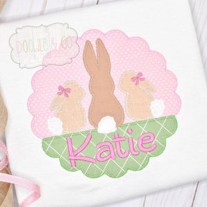 Easter Bunny Girl Applique Shirt