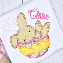 Bunny in Easter Egg Personalized Girl Shirt