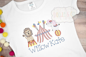 Circus Personalized Retro Circus Boy or Girl Shirt