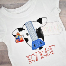 Cow Personalized Boy Birthday Farm Animal Shirt
