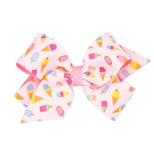 Wee Ones Ice Cream 5 inch Summer Hairbow