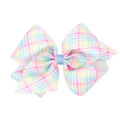 Wee Ones Spring and Easter Plaid Hairbow