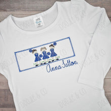 Cheerleader Faux Smock Personalized Girl Shirt