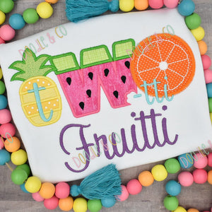 Personalized Girl Tutti Fruity 2nd Birthday Short Set